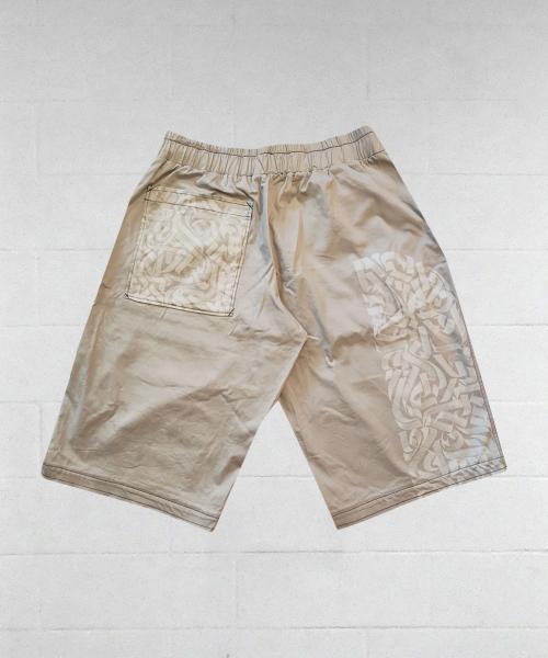 Shorts Texture beige | Streetwear & Dancewear